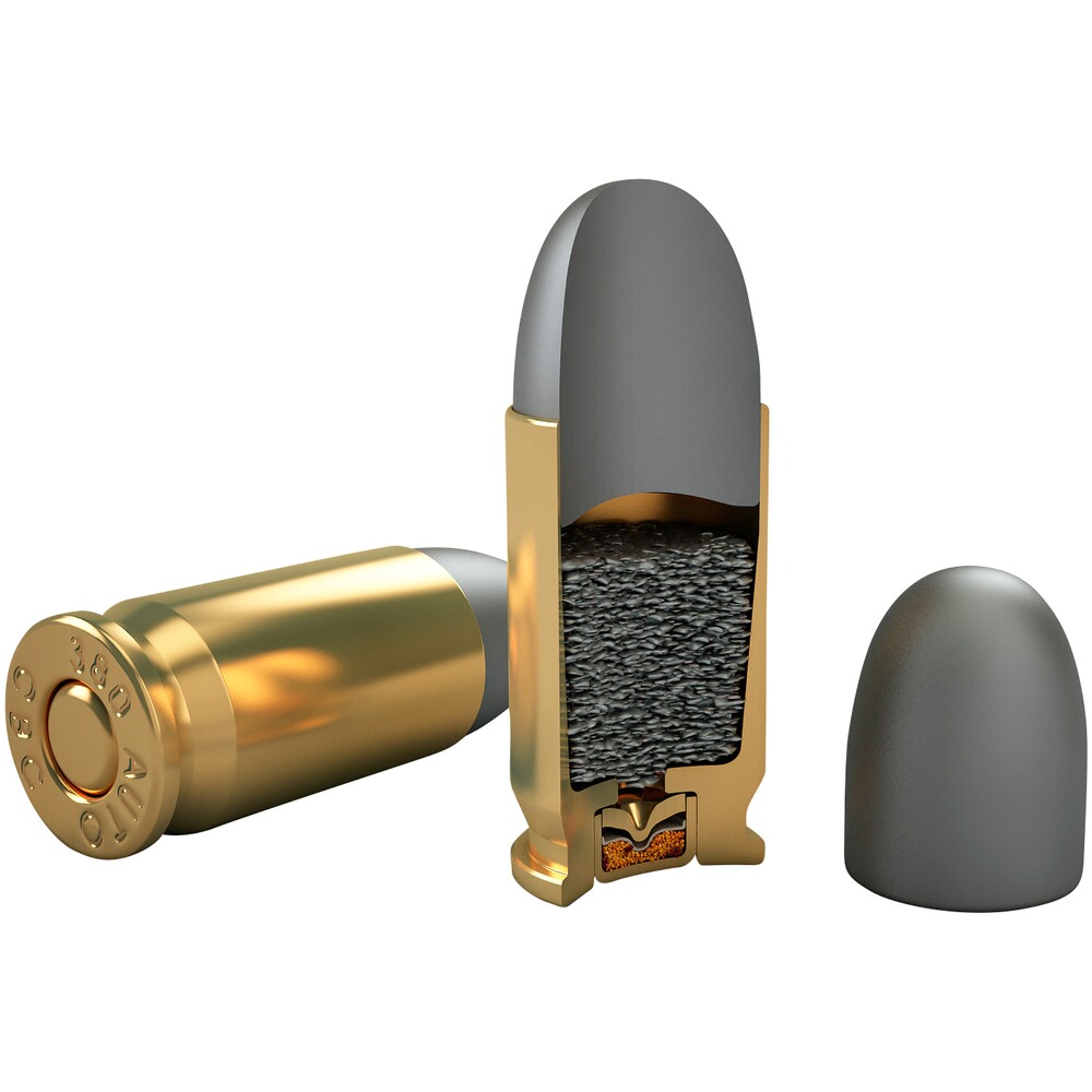 9 mm Kurz Blei-Rundkopf 6,2g/95grs., Magtech
