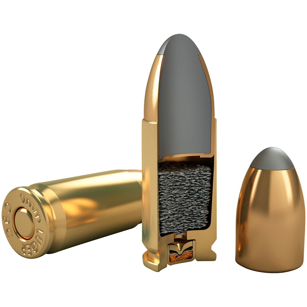 9 mm Luger Teilmantel 8,0g/124grs., Magtech