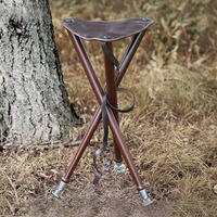 Chaise à siège tripode avec embouts en métal, Parforce