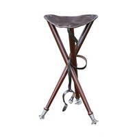 Chaise à siège tripode avec embouts en métal, Parforce