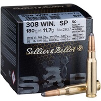 .308 Win. Teilmantel 11,7g/180grs., Sellier & Bellot