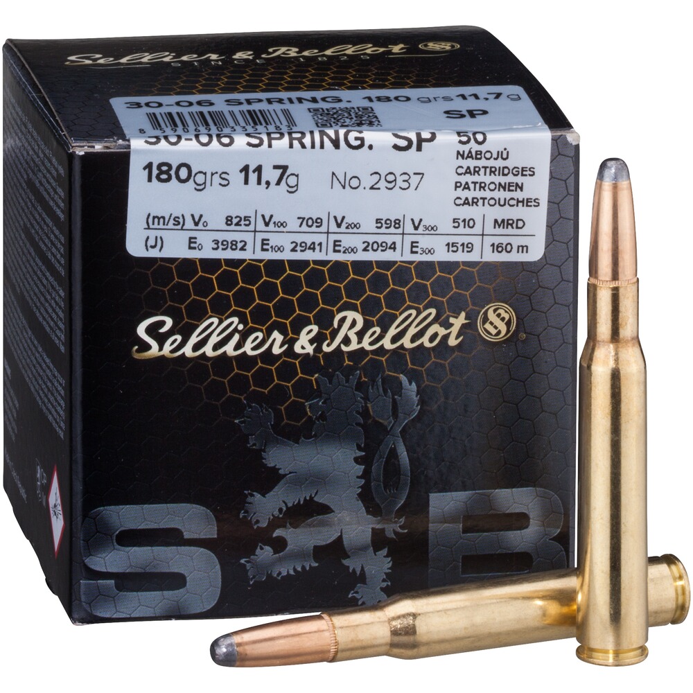 .30-06 Spr. Gaine partielle 11,7g/180grs., Sellier & Bellot