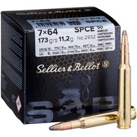 7x64 Teilmantel CE 11,2g/173grs., Sellier & Bellot
