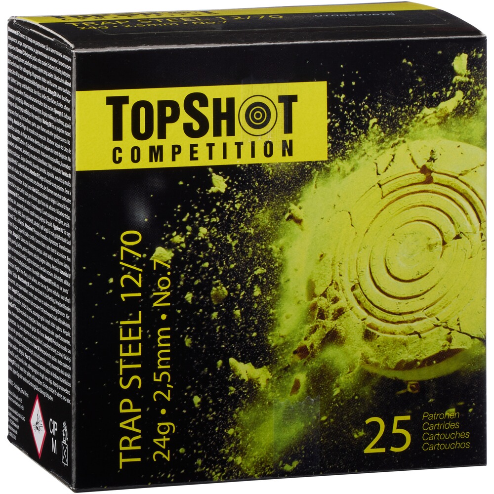 12/70 Piège Acier 2,5mm 24g, TOPSHOT Competition