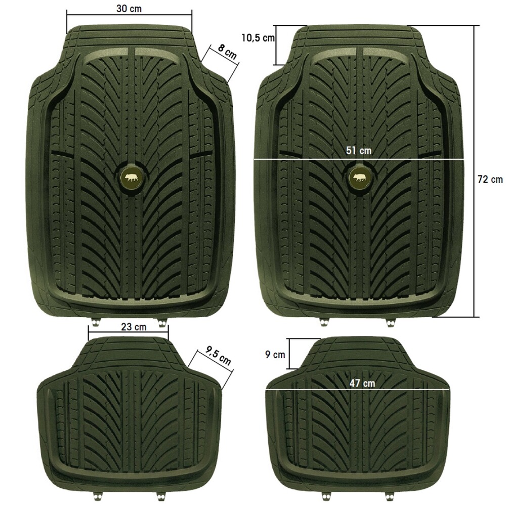 Wild boar doormat set