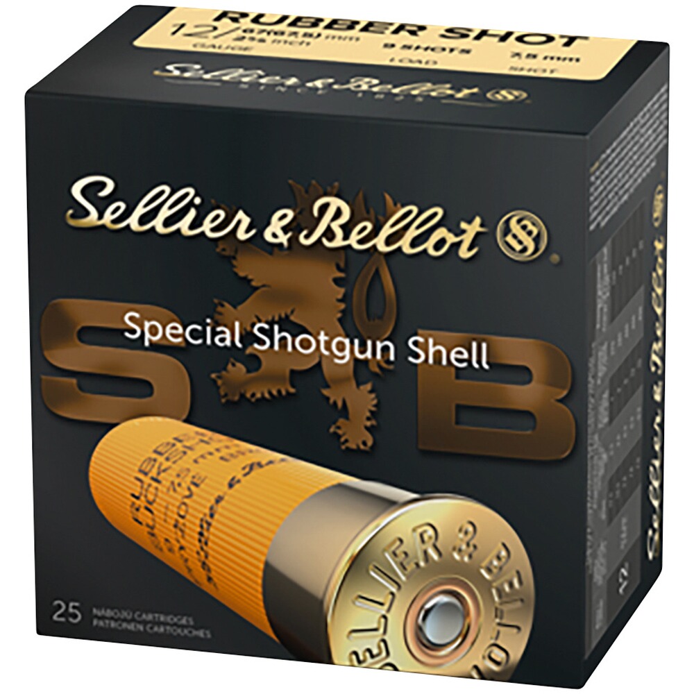 12/67,5 Rubber-Schrot 7,5mm - 9 Kugeln