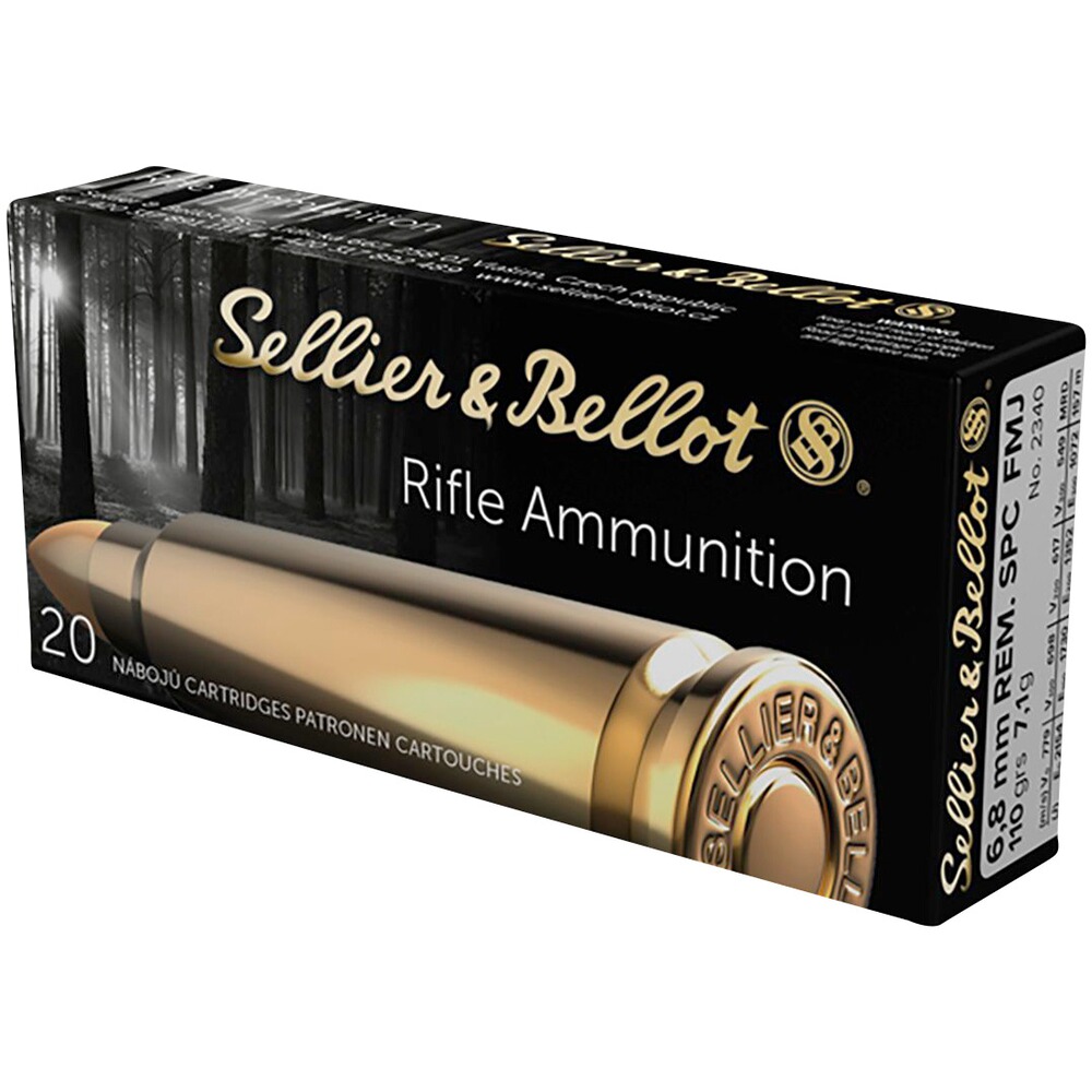 6,8 mm Rem. SPC Vollmantel 7,1g/110grs.