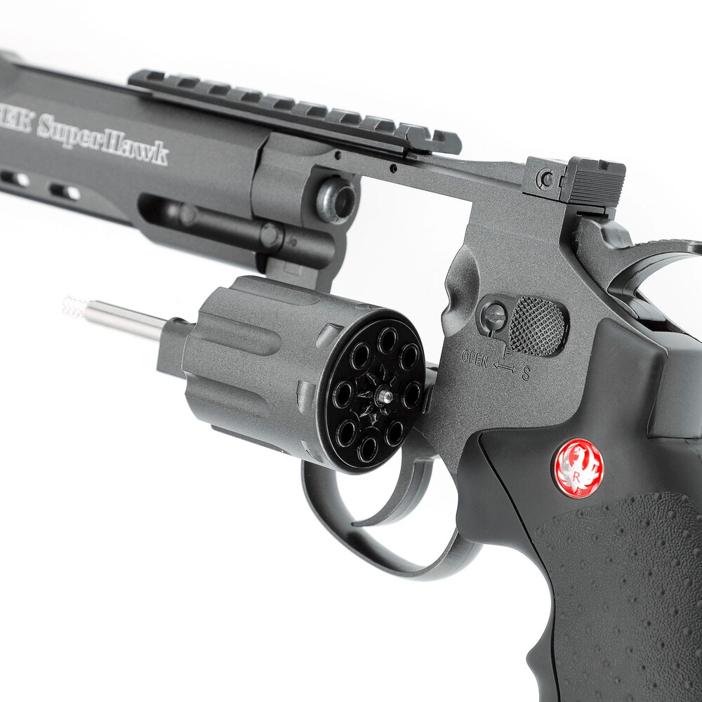 Airsoft Revolver Super Hawk 8" CO2, Ruger