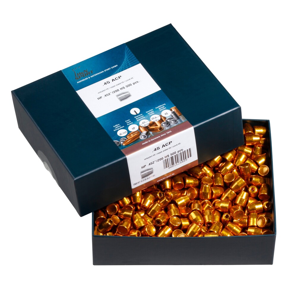 Geschosse .452 (.45) 13,0g/200grs. HP CuHS