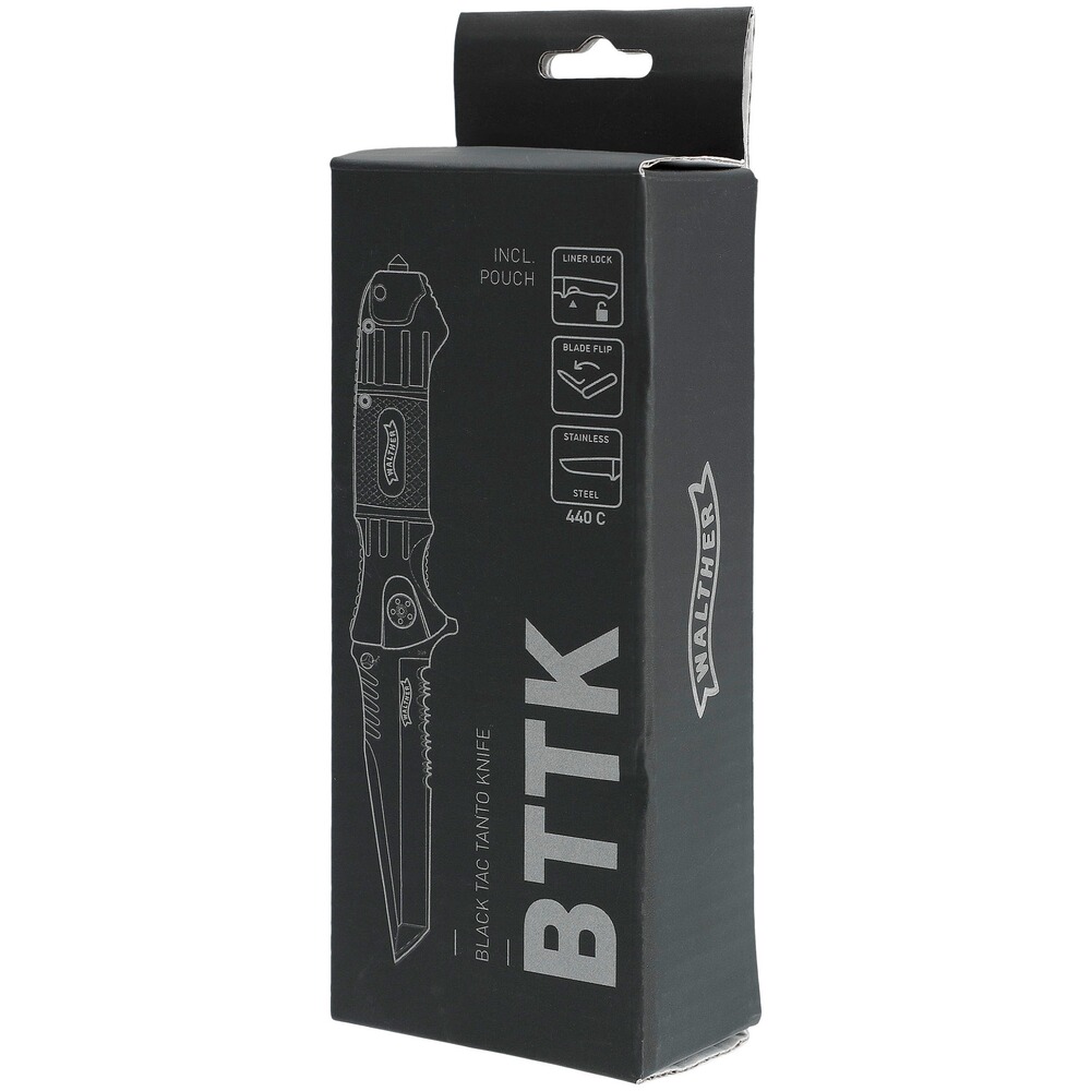 Einhandmesser Black Tac Tanto, Walther