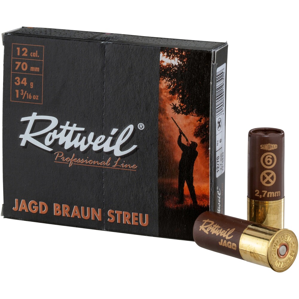 12/70 Jagd Braun Streu 2,7mm 34g