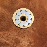 Couteau damas/bois de loupe, Parforce