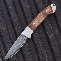 Couteau damas/bois de loupe, Parforce