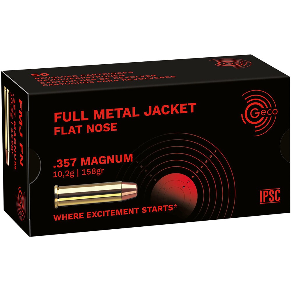 .357 Magnum Vollmantel Flachkopf 10,2g/158grs.