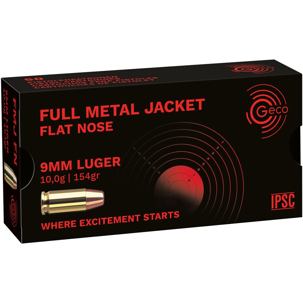 9 mm Luger Vollmantel Fachkopf 10g/154grs.