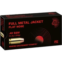 .40 S&W Vollmantel Flachkopf 11,7g/180grs., Geco