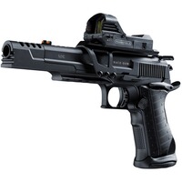 CO2 Pistole Racegun Set mit Leuchtpunktvisier, UX