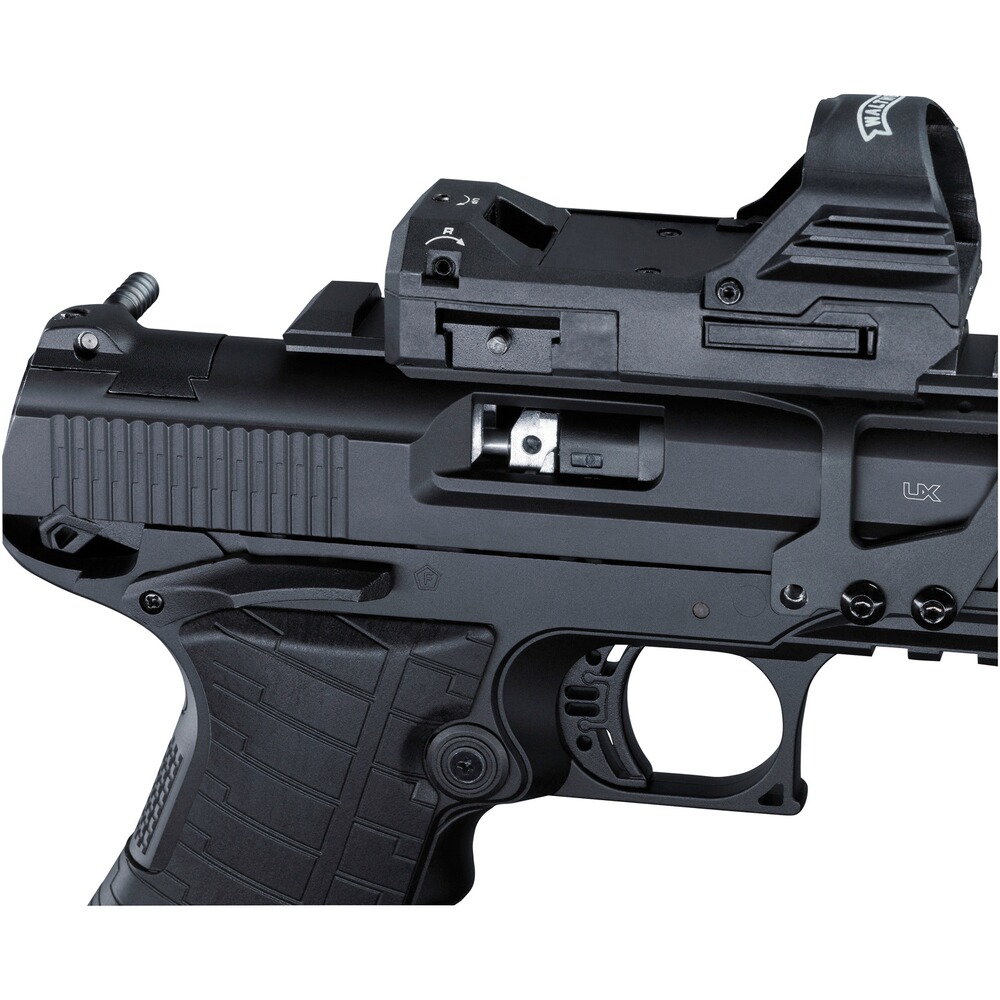 CO2 Pistole Racegun Set mit Leuchtpunktvisier, UX
