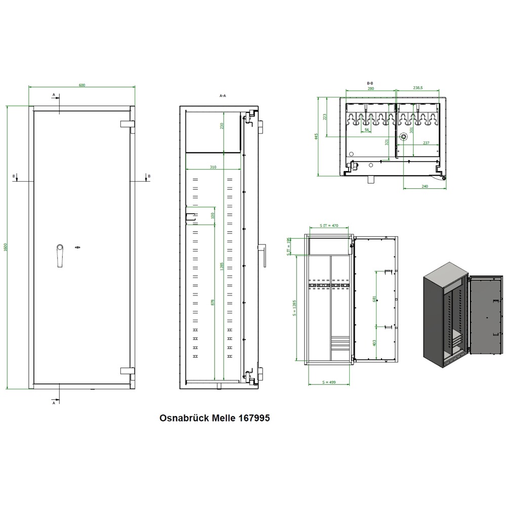 Armoire à armes polyvalente « sans soucis », ISS