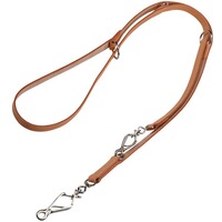 Universal leather leash – 4-way adjustable, Heim
