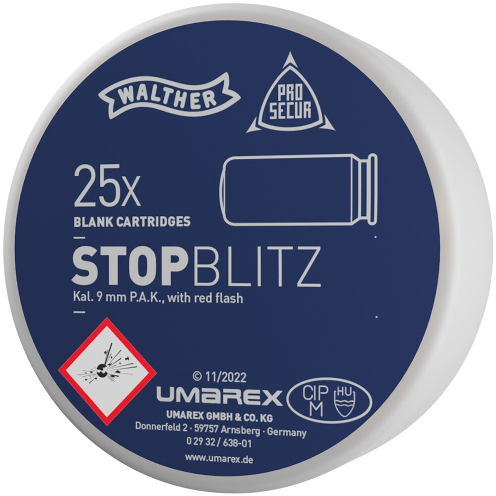 Stop Blitz Platzpatronen 9 mm P.A.