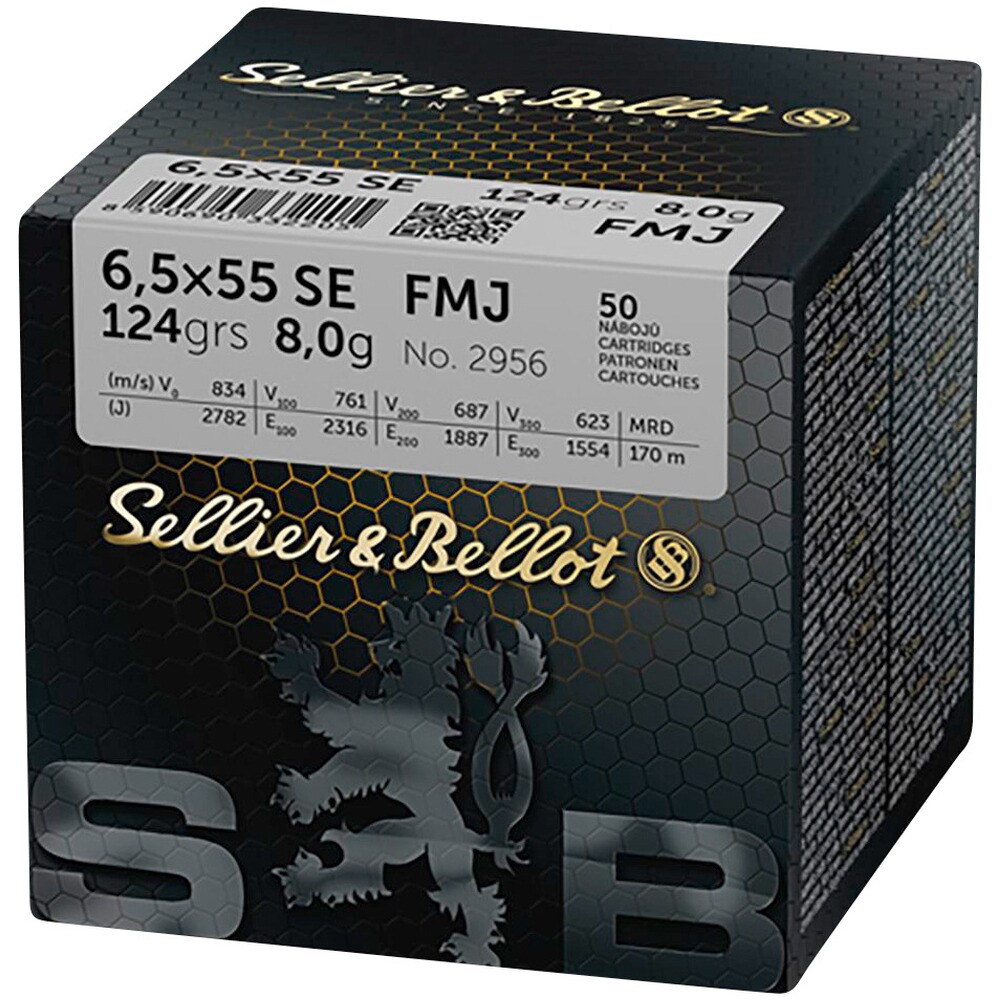 6,5x55 FMJ 8,0g/124grs.