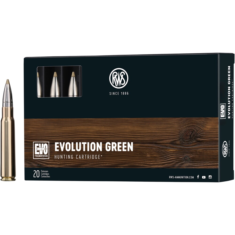8x57 IS Evolution Green 9,0g/139grs., RWS