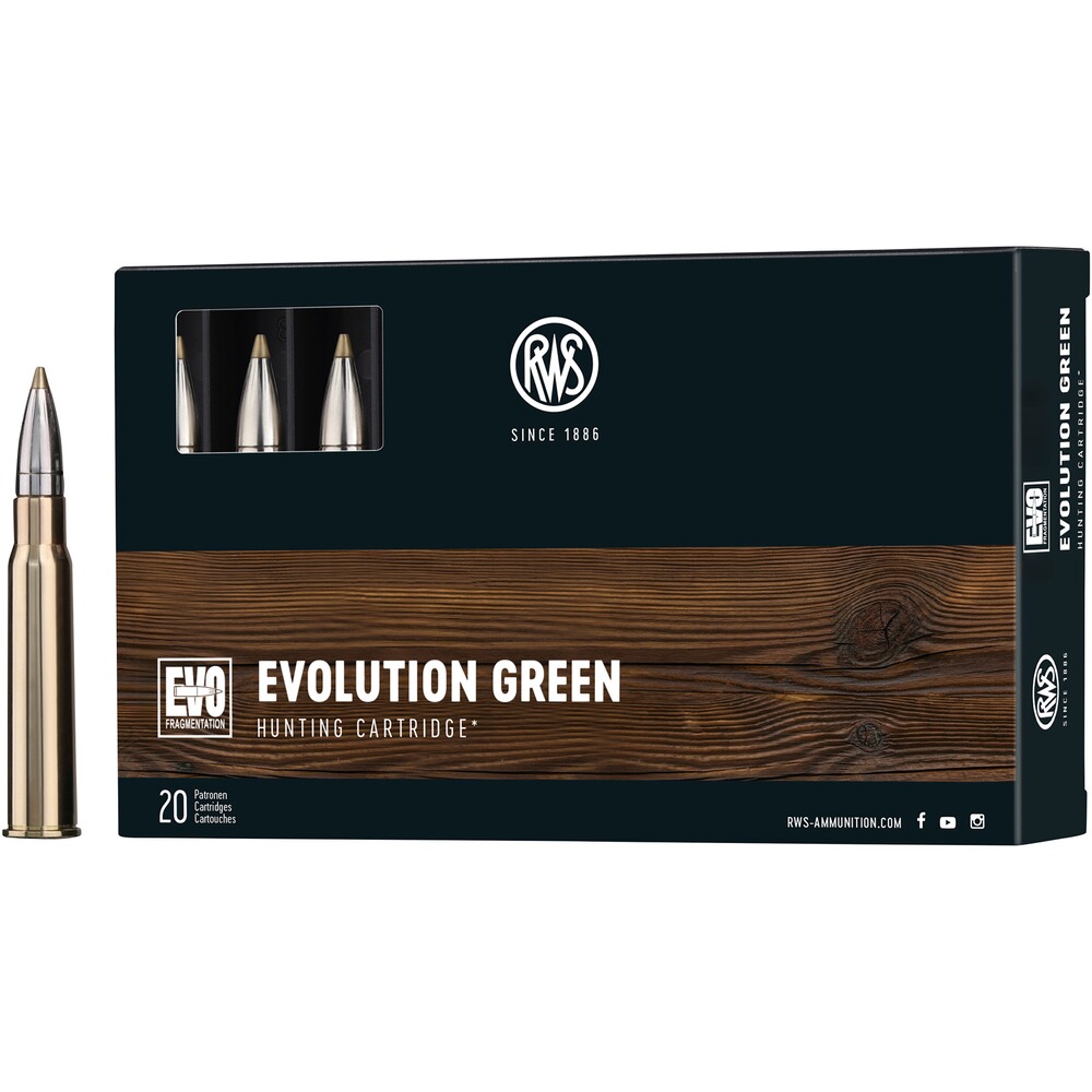 8x57 IRS Evolution Green 9,0g/139grs., RWS