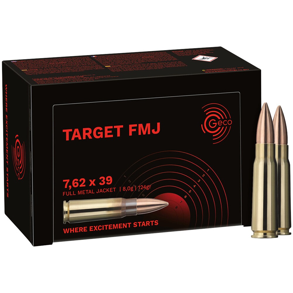 7,62x39 Target VLM 8,0g/124grs., Geco