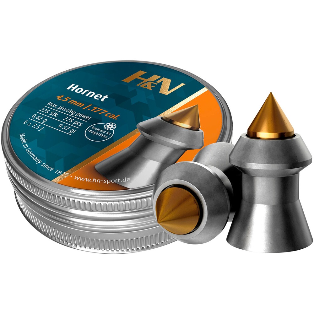 4,5 mm Diabolo Hornet 0,65 g / 10,0 grs, Haendler & Natermann