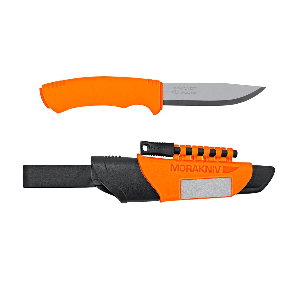Messer Bushcraft Survival His-Vis Orange