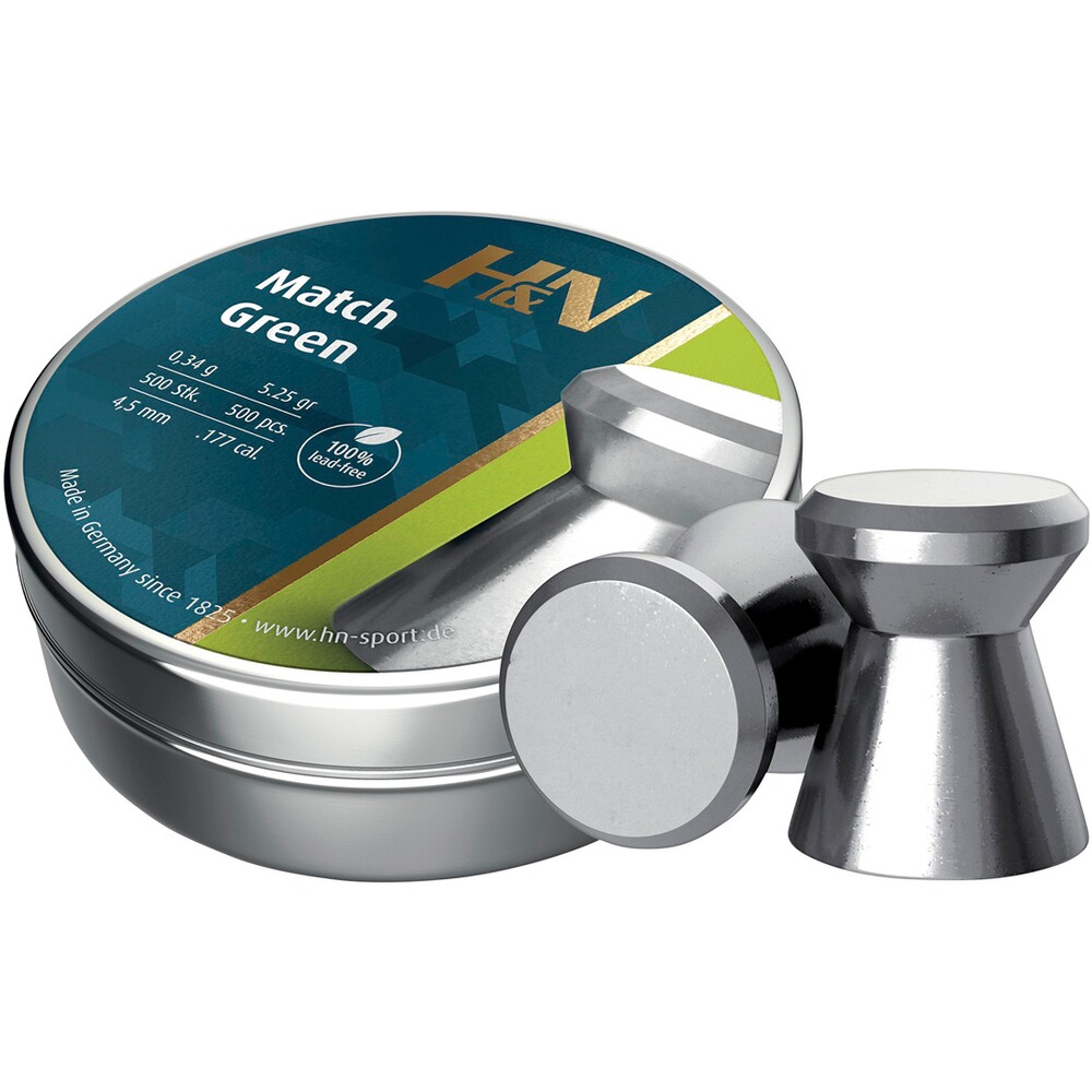 4,5mm Diabolo Match Green 0,34g, Haendler & Natermann