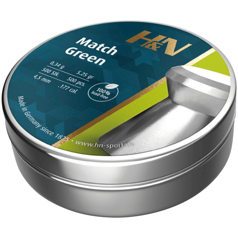 4,5mm Diabolo Match Green 0,34g