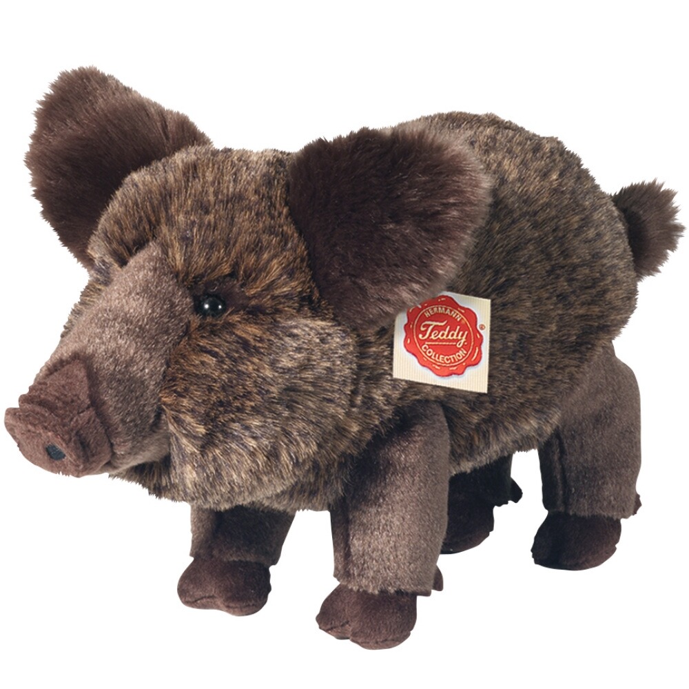 Plüschtier Wildschwein stehend, 30 cm