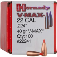 Geschosse .224 2,6g/40grs. V-MAX, Hornady