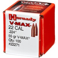 Geschosse .224 3,6g/55grs. V-MAX , Hornady