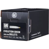 Geschosse .323 9,0g/139grs. Evolution Green, RWS