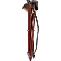 Dreibein Sitzstuhl mit Leder, Wald & Forst