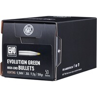 Geschosse .366 11,9g/184grs. Evolution Green, RWS