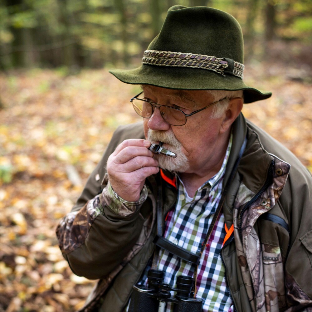 Precious wood mouthpiece with mouse whistle, Weisskirchen