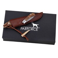 Ensemble de couteaux en bois de loupe de Damas, Parforce