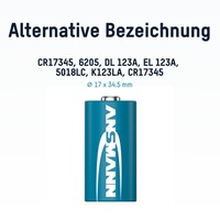 Pile lithium CR123A, Ansmann