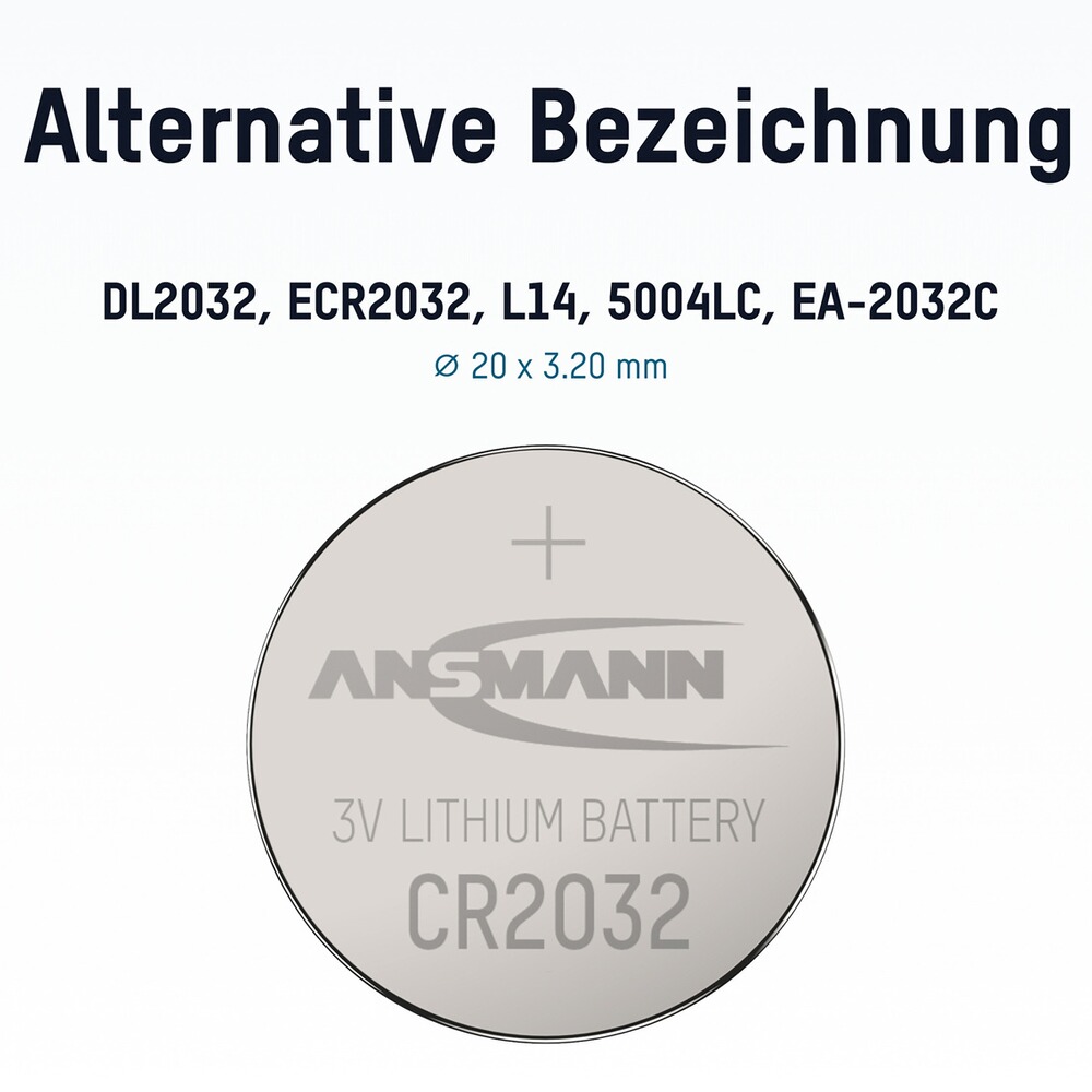 Pile bouton CR2032, Ansmann