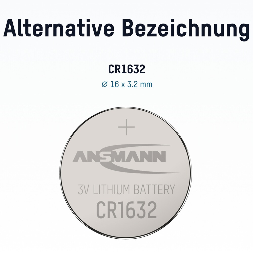 Knopfzelle CR1632, Ansmann