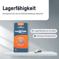 Knopfzelle CR1632, Ansmann