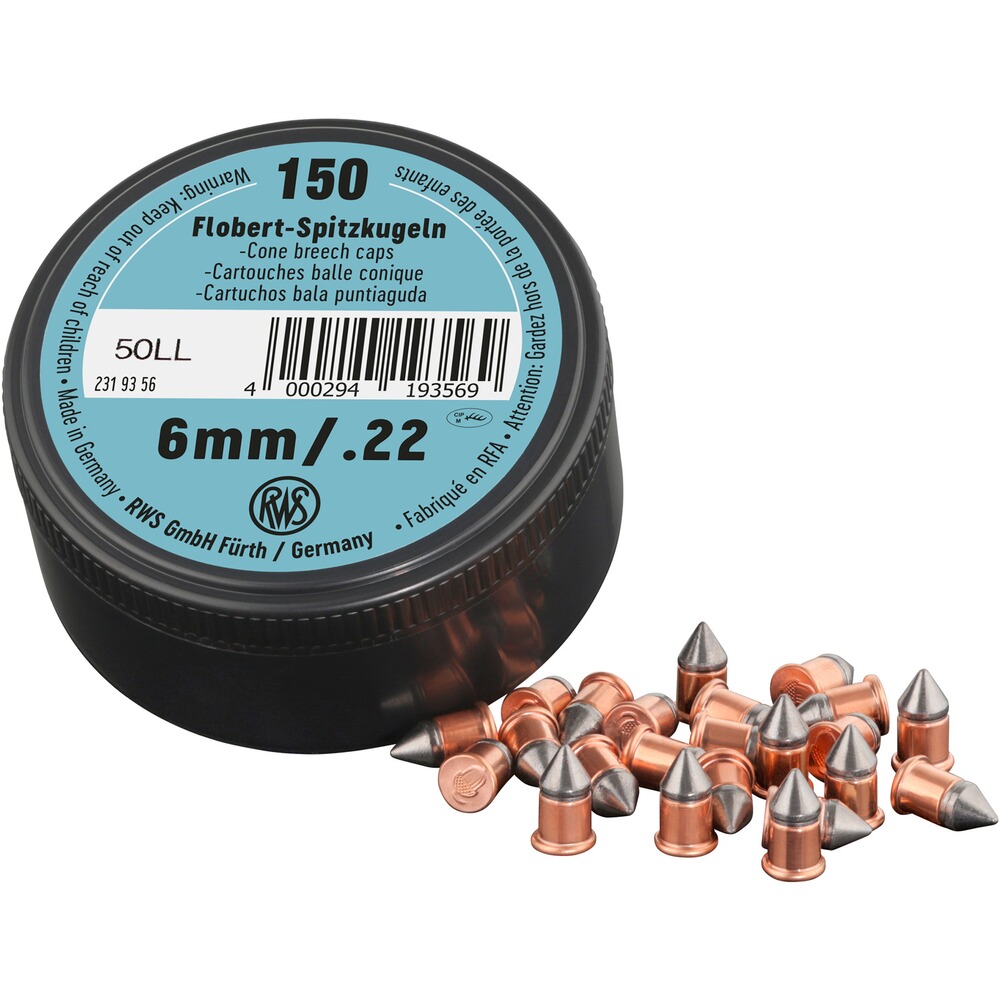 6 mm Flobert Spitzkugel 150 Stück