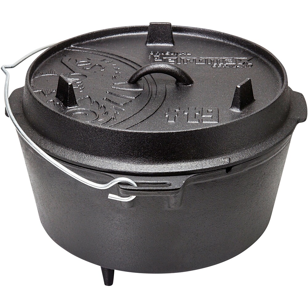 Dutch Oven Feuertopf mit Standfüßen