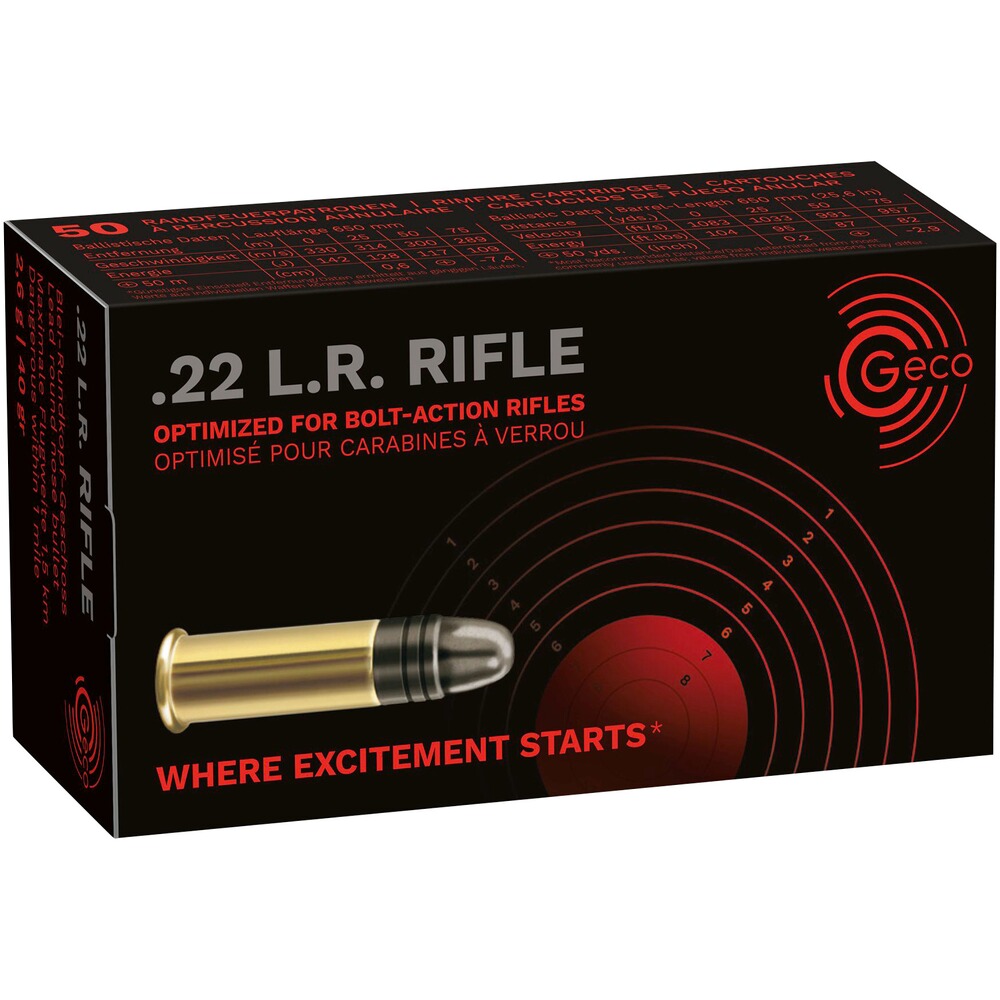 .22 lfb. Rifle Blei Rundkopf 2,5g/40grs.