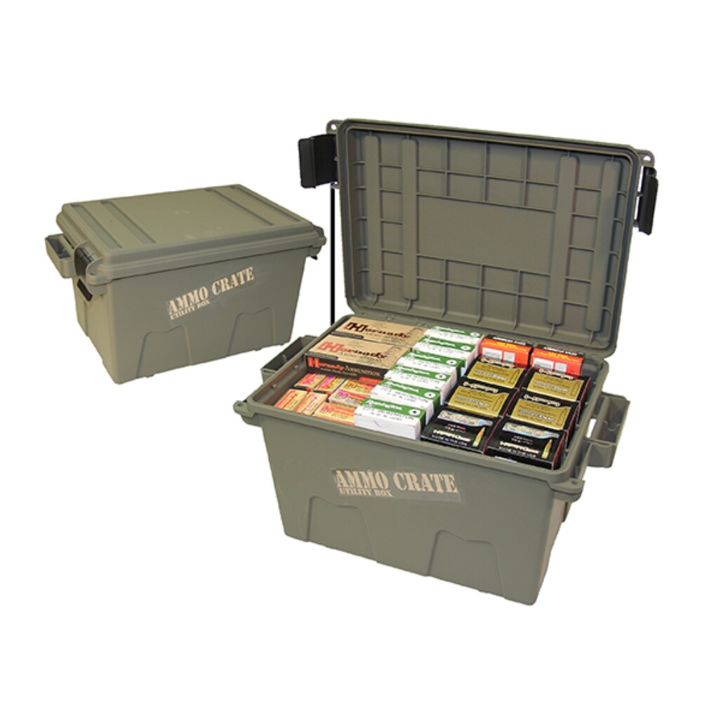Ammunition box for 20 packs of shotgun shells, MTM