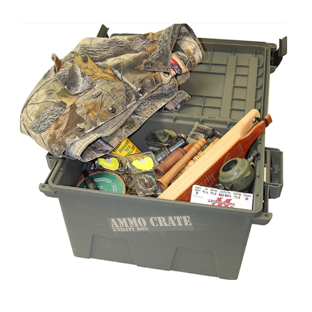 Ammunition box for 20 packs of shotgun shells, MTM